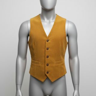 Kordbársony 6W WASHED STRETCH ochre