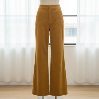 Kordbársony 6W WASHED STRETCH ochre