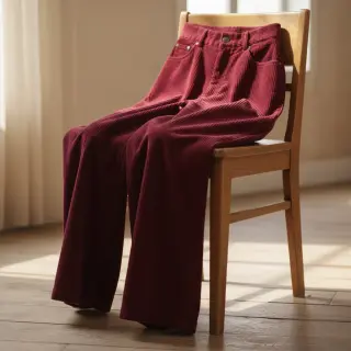 Kordbársony 6W WASHED STRETCH berry