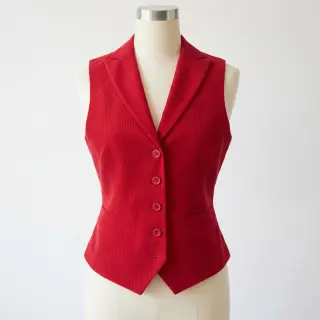 Kordbársony 6W WASHED STRETCH red