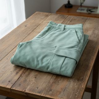 Kordbársony 6W WASHED STRETCH mint