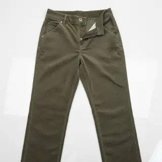 Kordbársony 6W WASHED STRETCH camo green