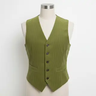 Kordbársony 6W WASHED STRETCH green