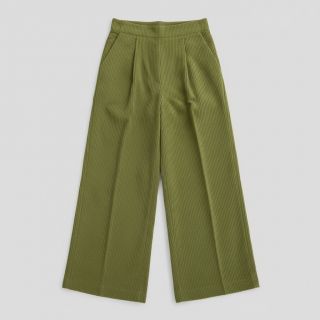 Kordbársony 6W WASHED STRETCH green