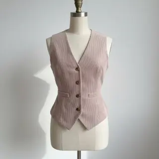 Kordbársony 6W WASHED STRETCH old pink