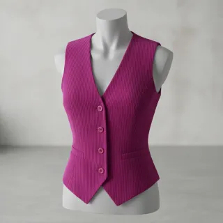 Kordbársony 6W COTTON TOUCH fuchsia