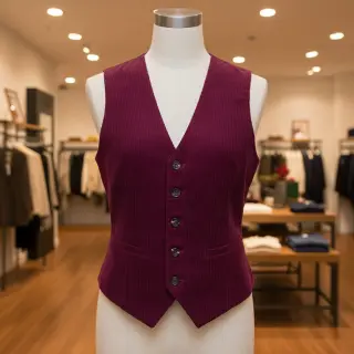 Kordbársony 6W COTTON TOUCH bordeaux