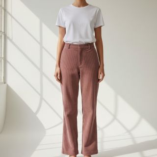 Kordbársony 6W COTTON TOUCH dark rose