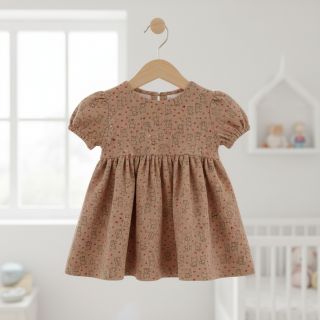 Kordbársony STRETCH Little foxes sand