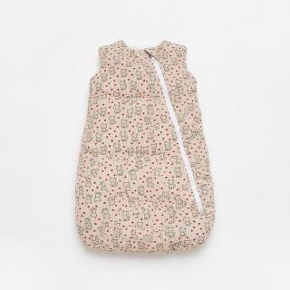 Kordbársony STRETCH Little foxes light sand