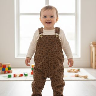 Kordbársony STRETCH Little hedgehog taupe