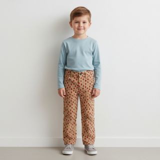 Kordbársony STRETCH Little strawberries sand