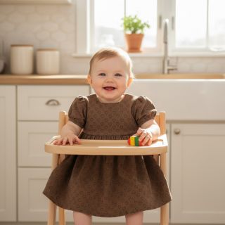 Kordbársony STRETCH Little love taupe