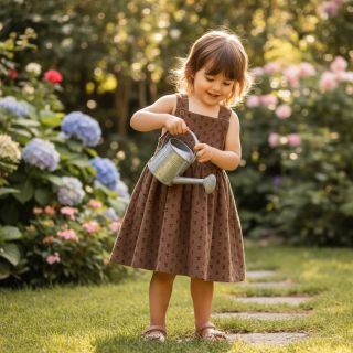 Kordbársony STRETCH Little cherry taupe