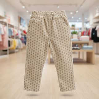 Kordbársony STRETCH Little bunny light sand