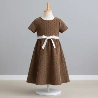 Kordbársony STRETCH Little bunny taupe