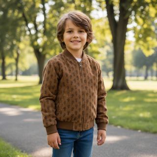 Kordbársony STRETCH Little flower taupe