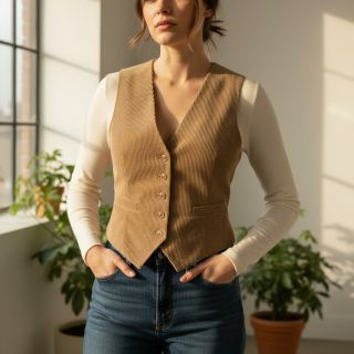 Kordbársony STRIPE beige