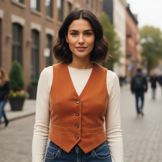 Kordbársony terracotta