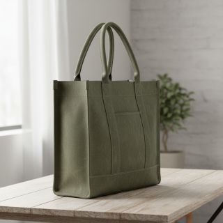 CANVAS STONEWASHED army green