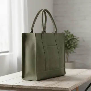 CANVAS STONEWASHED army green