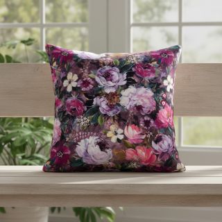 Dekorációs anyag Oil painting flowers mauve digital print