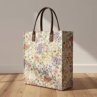 Dekorációs anyag Linenlook Flowers meadow digital print