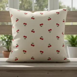 Dekorációs anyag Linenlook Cherries natural