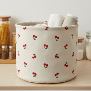 Dekorációs anyag Linenlook Cherries natural