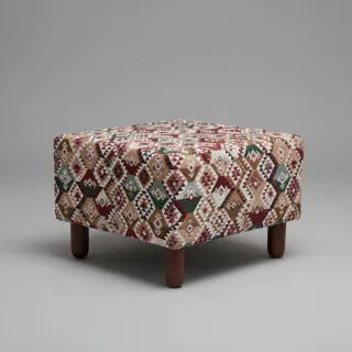 Dekorációs anyag jacquard Kilim fuchsia vert