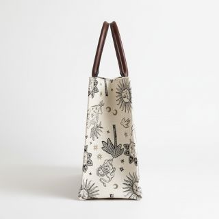 Dekorációs anyag jacquard Pygmalion ecru noir