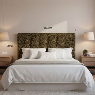 Dekorációs anyag jacquard Mesopotamie noir jaune