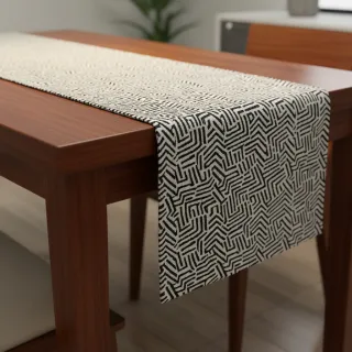 Dekorációs anyag jacquard Mesopotamie allover graphite