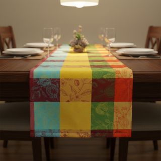 Dekorációs anyag FRENCH TABLE CLOTH JACQUARD Cabosse allover summer