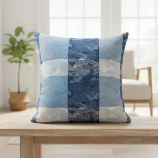 Dekorációs anyag FRENCH TABLE CLOTH JACQUARD Niwa allover indigo