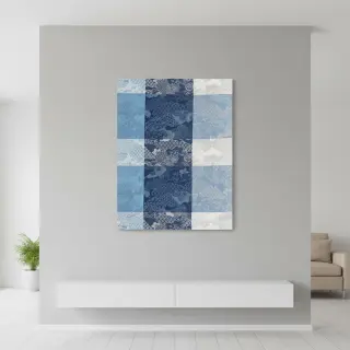 Dekorációs anyag FRENCH TABLE CLOTH JACQUARD Niwa allover indigo