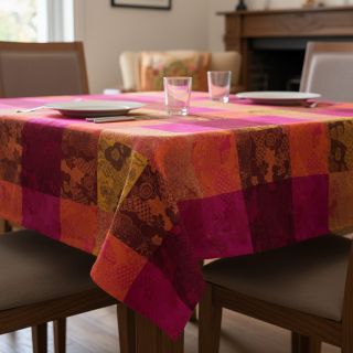 Dekorációs anyag FRENCH TABLE CLOTH JACQUARD Niwa allover harissa