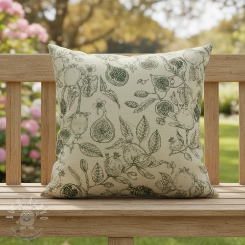 Dekorációs anyag RUSTIC VINTAGE PRINT Granata kaki