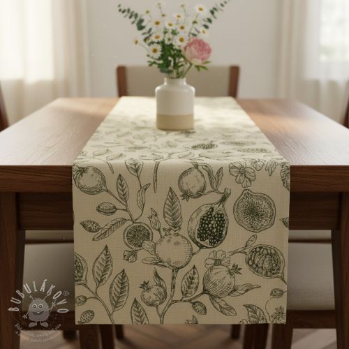 Dekorációs anyag RUSTIC VINTAGE PRINT Granata kaki