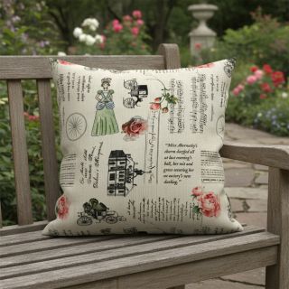 Dekorációs anyag premium Linenlook Regal Newspaper digital print