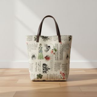 Dekorációs anyag premium Linenlook Regal Newspaper digital print