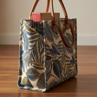 Dekorációs anyag jacquard Cacao allover bleu