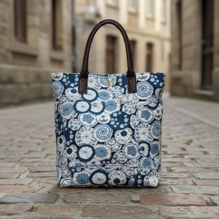 Dekorációs anyag jacquard Kusmi bleu