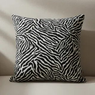 Dekorációs anyag jacquard Tanzanie noir blanc