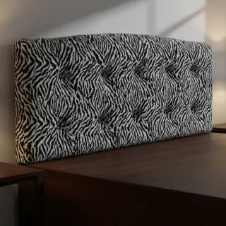 Dekorációs anyag jacquard Tanzanie noir blanc
