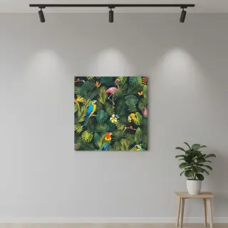 Dekorációs anyag premium Tropical jungle bird digital print
