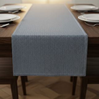 Dekorációs anyag DOBBY Zigzag navy blue