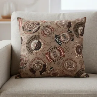 Dekorációs anyag jacquard Mandala Circle Sun