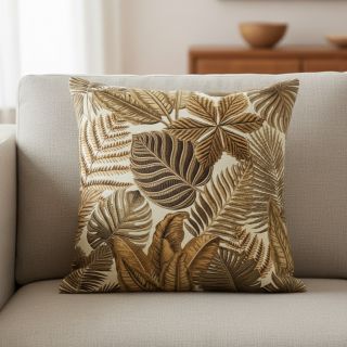 Dekorációs anyag premium Leaf Embroidery digital print