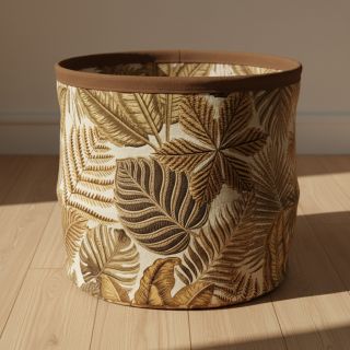 Dekorációs anyag premium Leaf Embroidery digital print